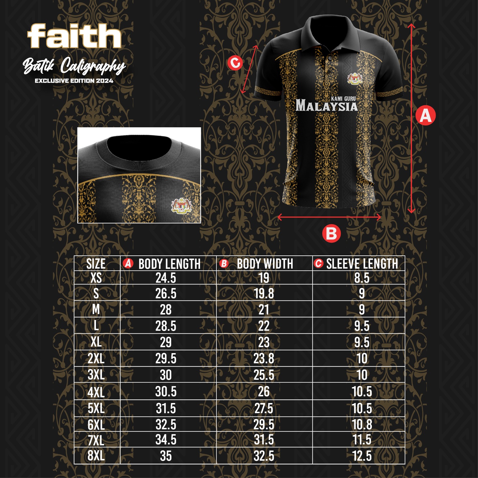 Size Chart Collar